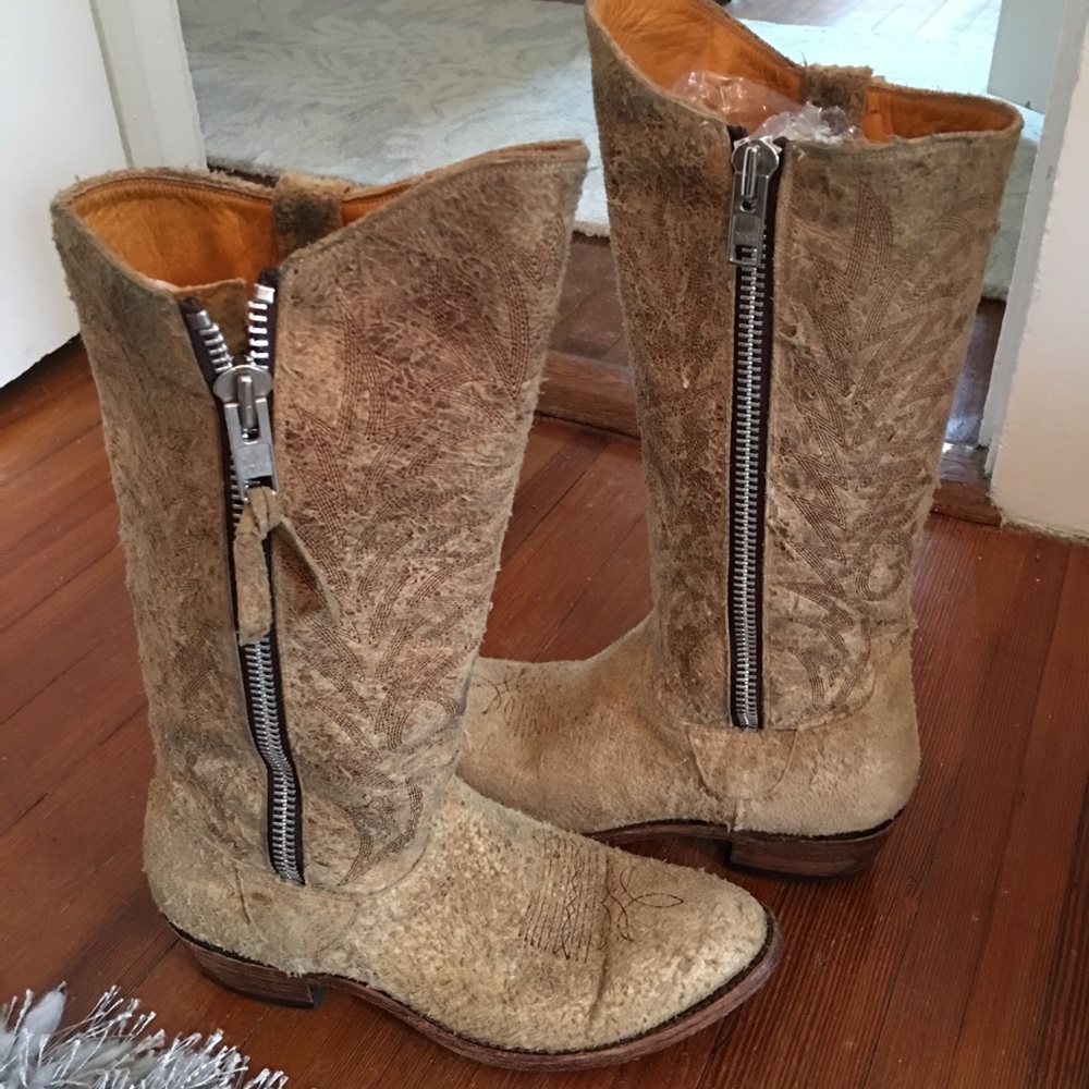 Old Gringo Pseudo Suede Cowboy Boots